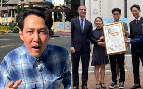 洛杉磯通過決議案成立「魷魚遊戲日」！李政宰出席宣佈儀式！