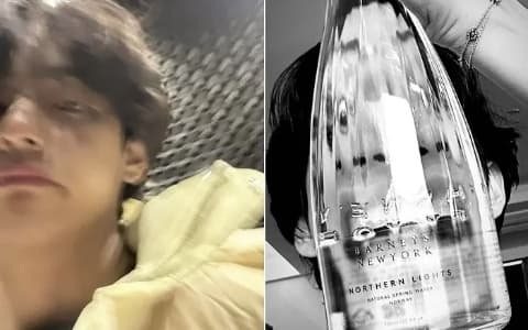 BTS防彈少年團V限時動態引起粉絲熱議！公開神秘水瓶的來頭、價格！