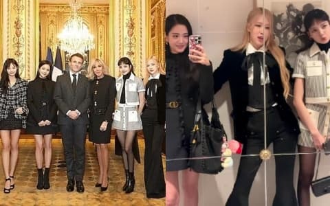 BLACKPINK成首位K-POP藝人出演法國慈善演唱會！與「總統夫婦」世紀大合照！