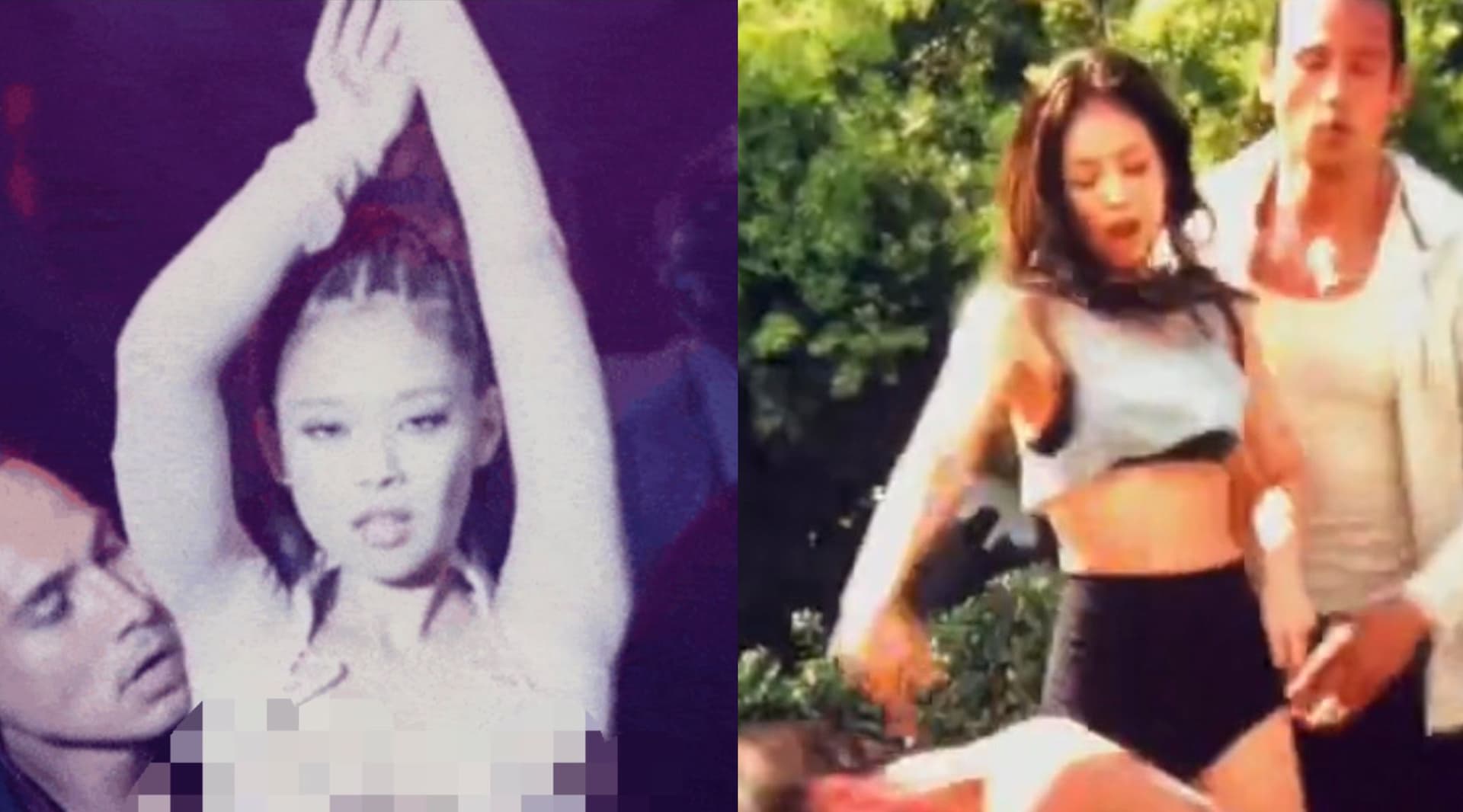 Jennie《偶像漩渦》裸露裝辣貼男舞者!30秒性暗示熱舞片流出險被摸!網崩潰:別再露了