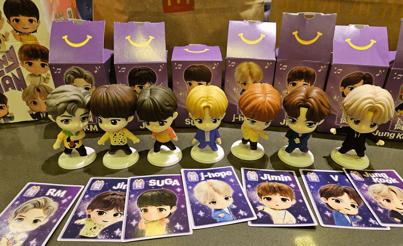 韓娛熱議-麥當勞Happy Meal，BTS公仔今（11日）上市