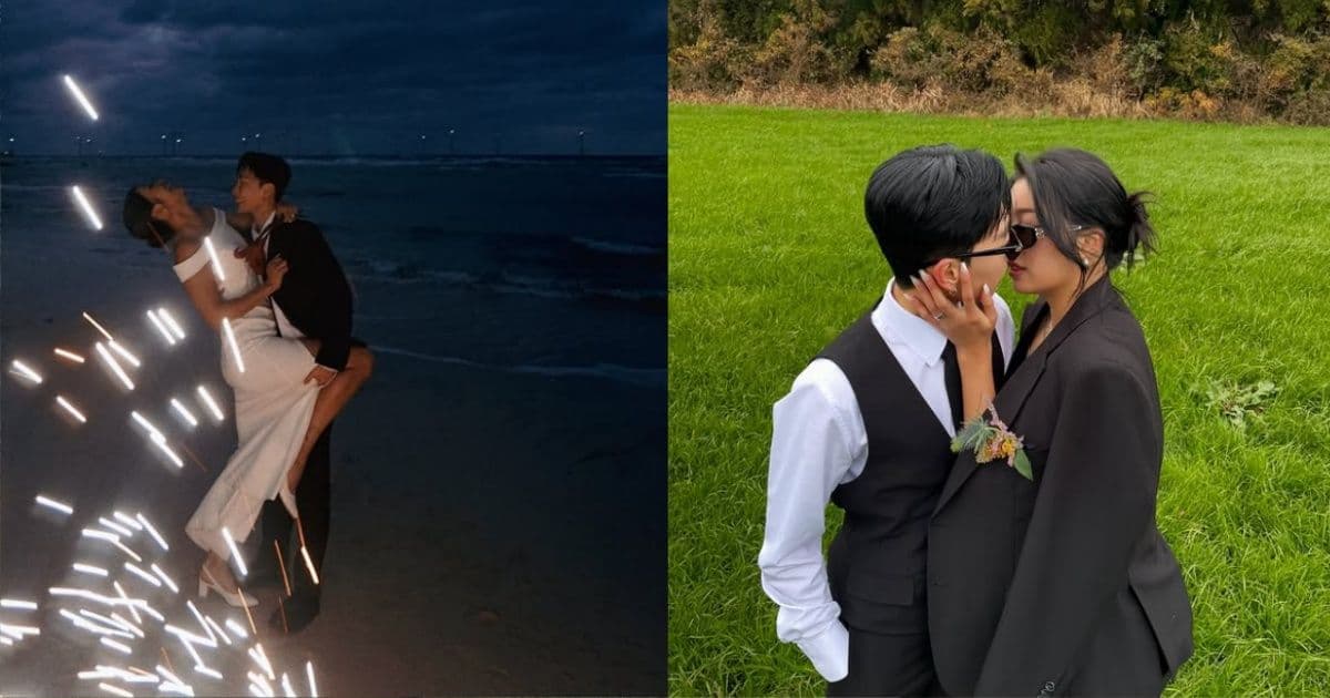 韓實境秀女星公開出櫃後修成正果！同婚婚紗照曝光甜喊：不管別人怎麼說