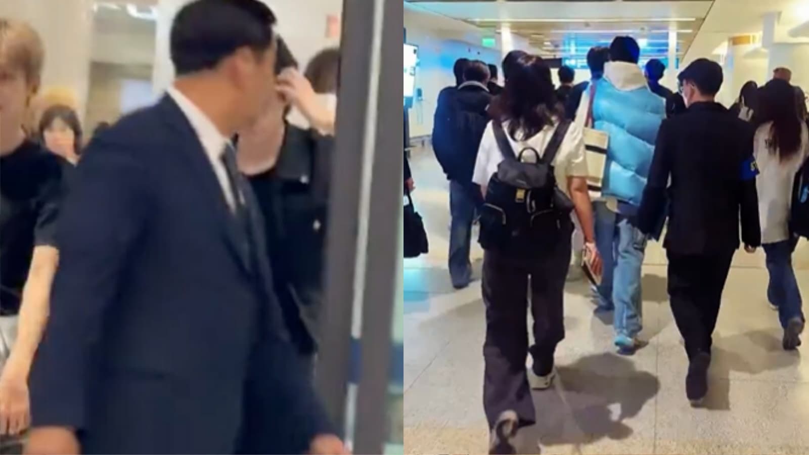 HYBE機場保全太囂張！遮路人鏡頭還喊「沒收護照」 粉絲也氣炸：根本黑幫
