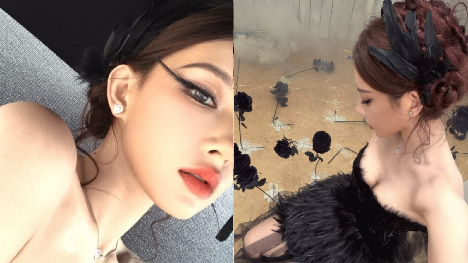 前宇宙少女程瀟化身「黑天鵝」辣翻！平口造型露出傲人曲線 網驚：根本真人芭比