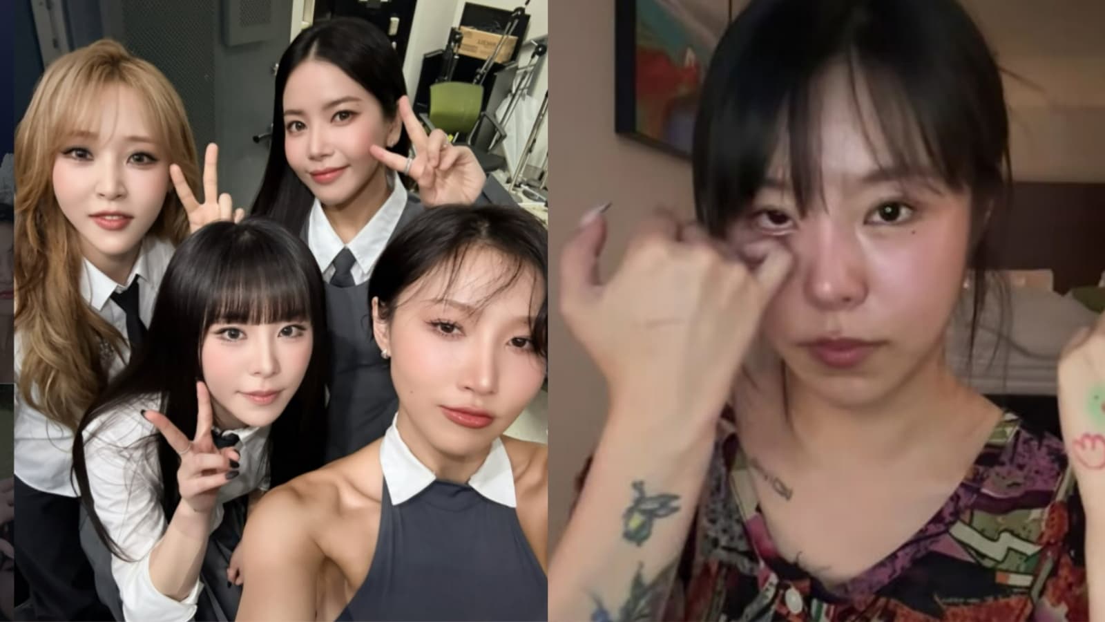 휘인, 라이브 방송 중 눈물…“마마무 전성기 돌아가고 싶다” 발언에 누리꾼 갑론을박