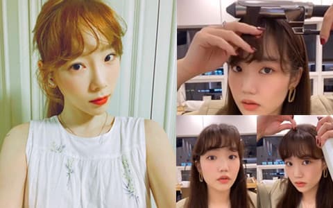 厭煩了沒有變化的空氣瀏海?韓妞正夯「J捲空氣瀏海」!耳朵兩側的C捲是重點